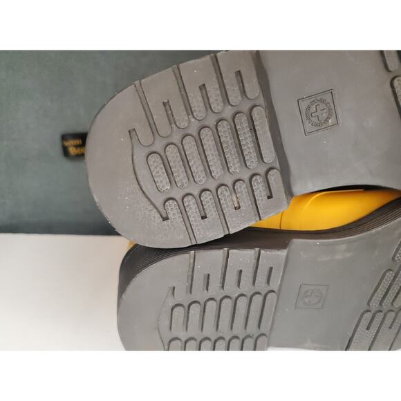 Dr Martens Drench Wellies 8-Eye Yellow Rain Boots Vulcanised Rubber US Womens 7 - Picture 11 of 15